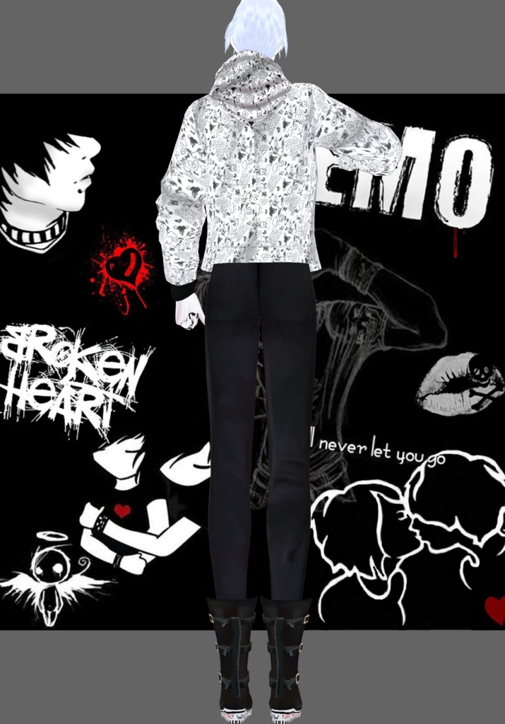 BRW Heartache Emo Vintage 90s Emo