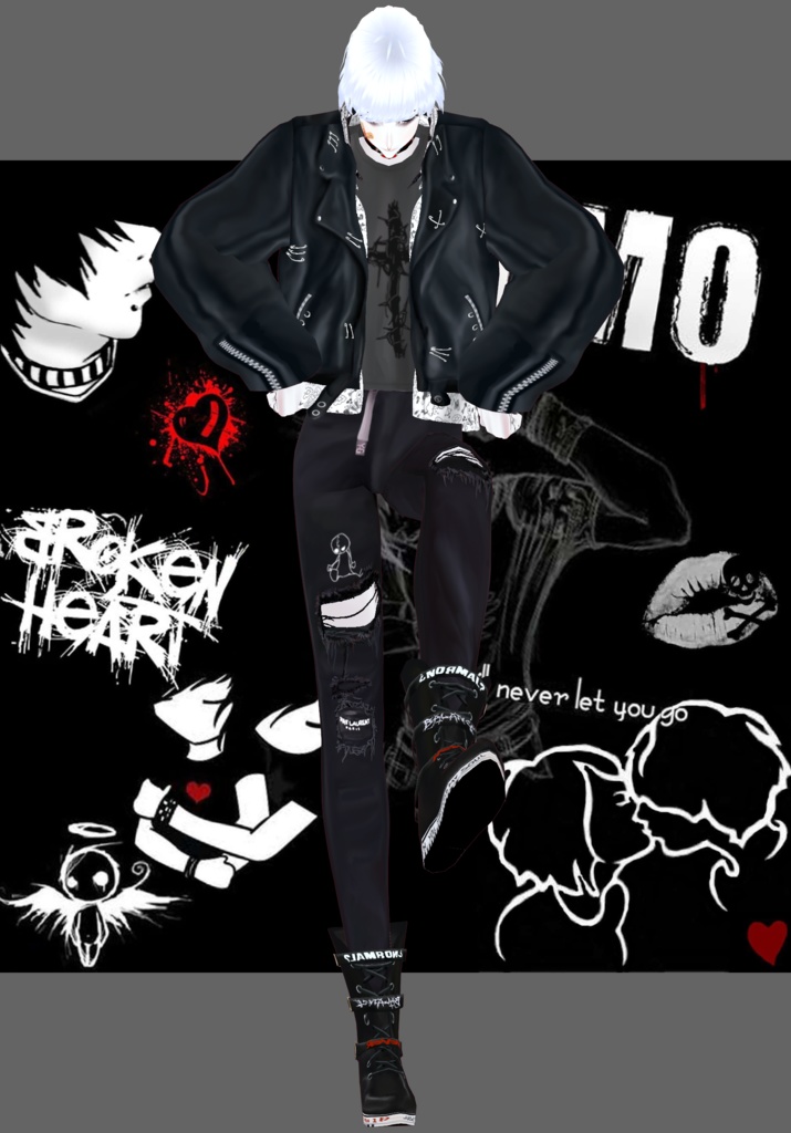 BRW Heartache Emo Vintage 90s Emo