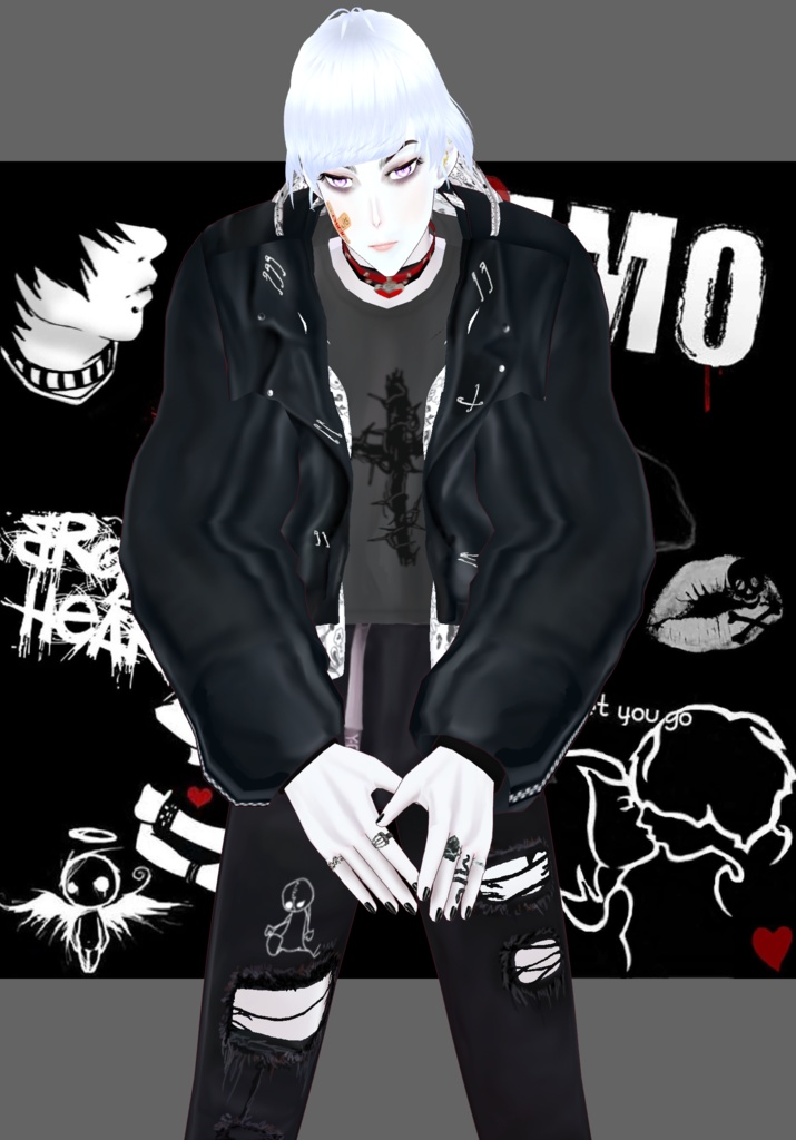 BRW Heartache Emo Vintage 90s Emo