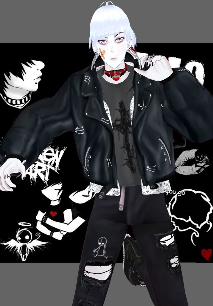 BRW Heartache Emo Vintage 90s Emo