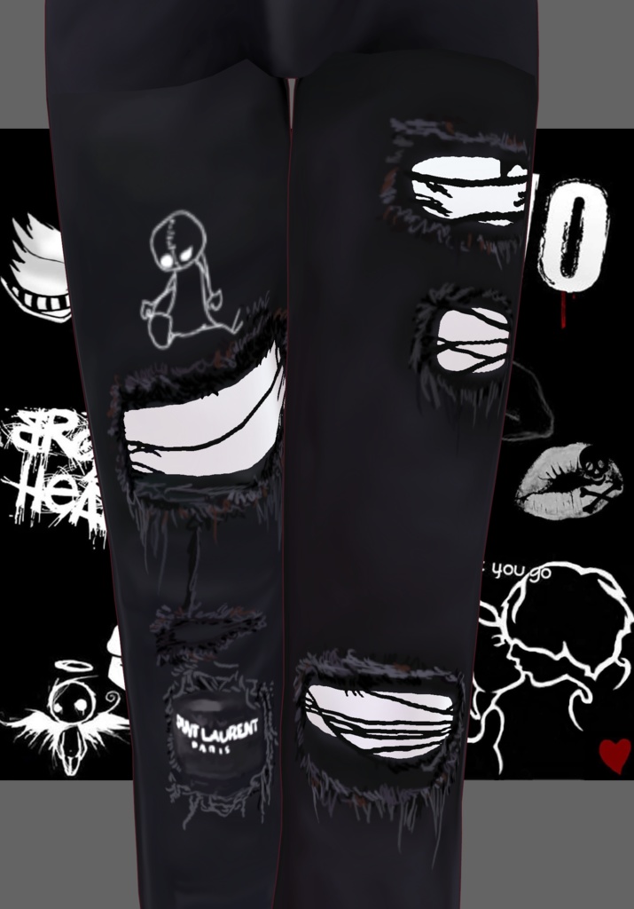 BRW Heartache Emo Vintage 90s Emo