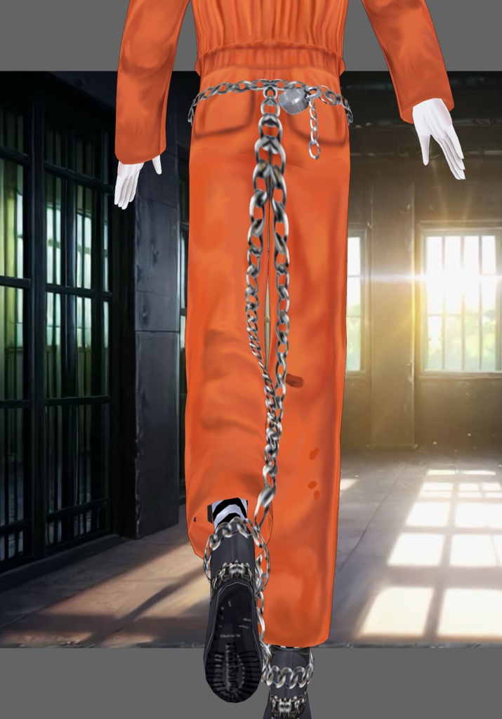 Jailbird Inmate Costume                      Halloween Costume