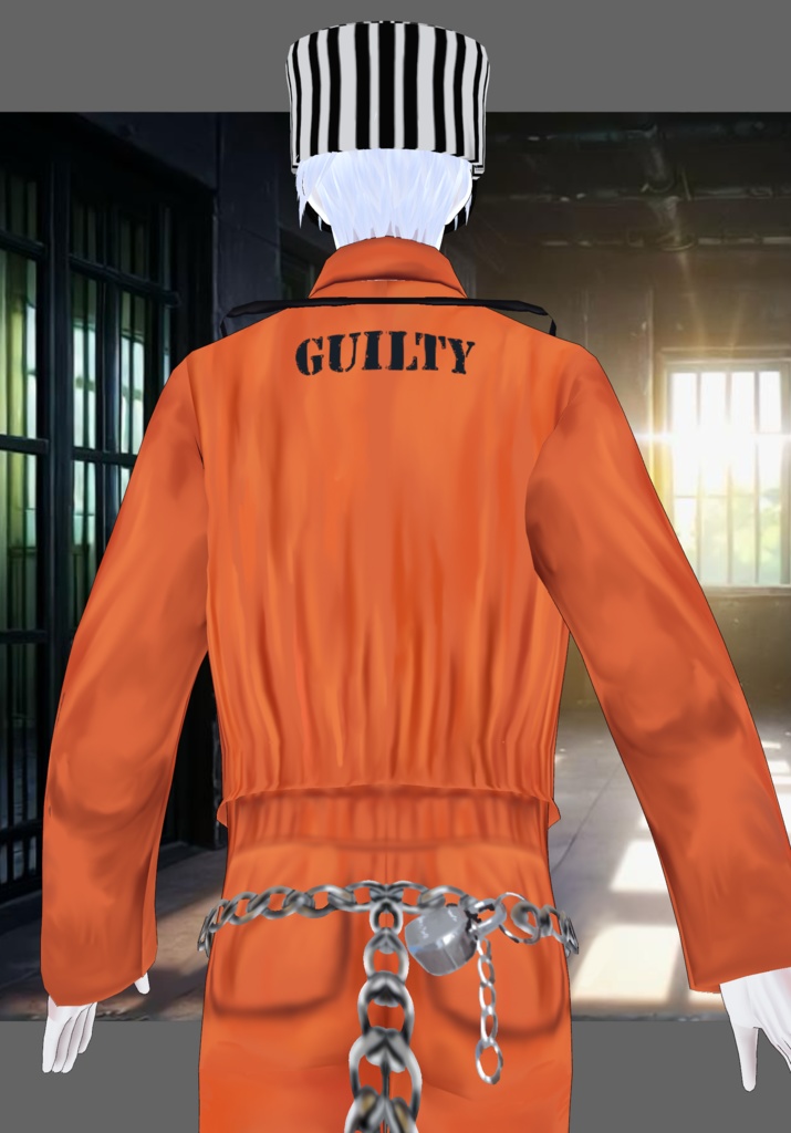 Jailbird Inmate Costume                      Halloween Costume