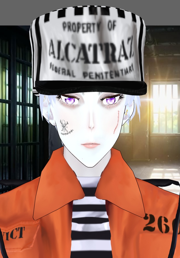 Jailbird Inmate Costume                      Halloween Costume