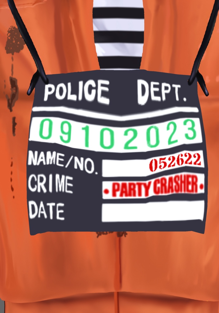 Jailbird Inmate Costume                      Halloween Costume