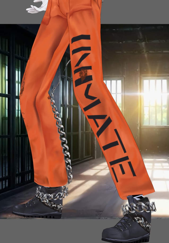 Jailbird Inmate Costume                      Halloween Costume