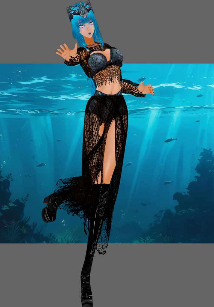 Dark Siren Costume Gothic Halloween