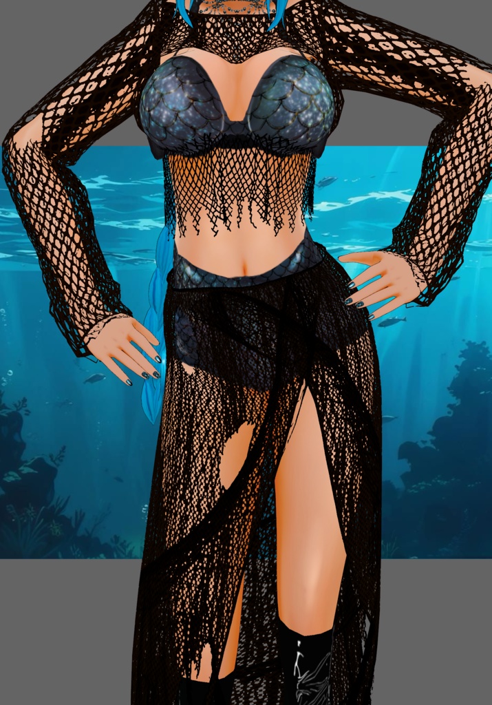 Dark Siren Costume Gothic Halloween