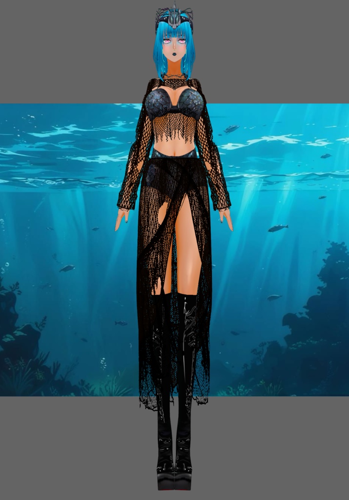 Dark Siren Costume Gothic Halloween