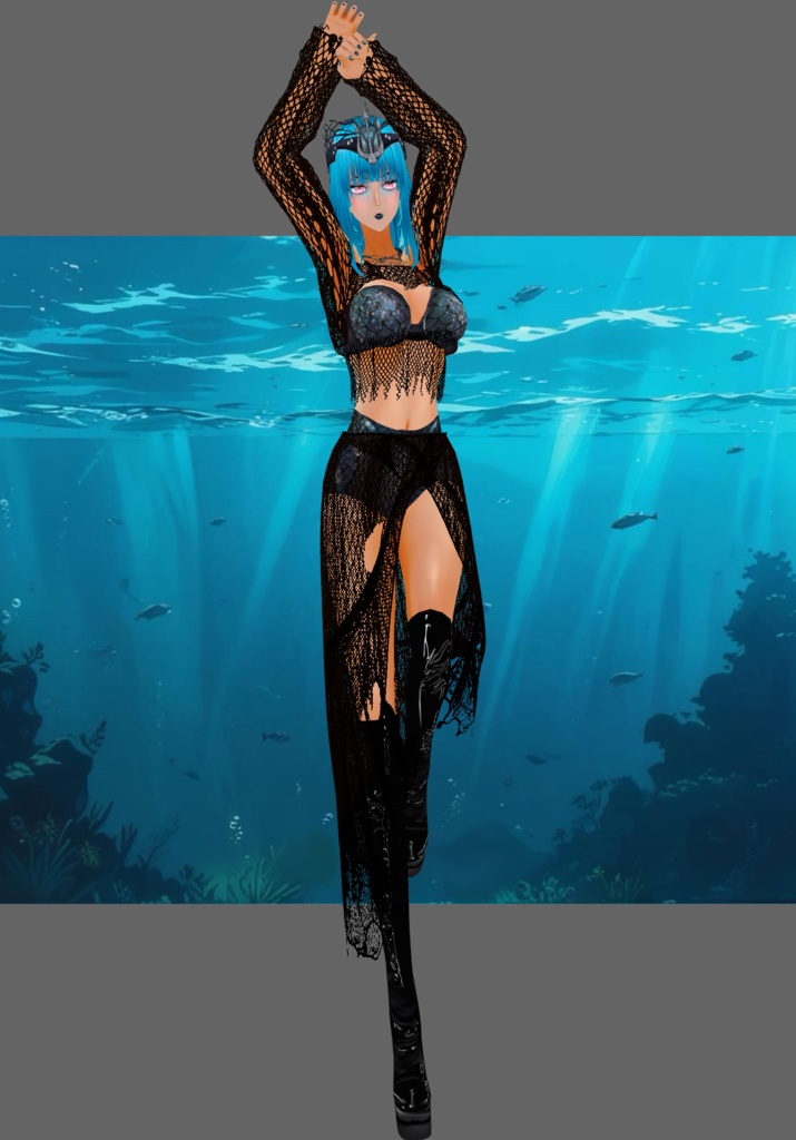 Dark Siren Costume Gothic Halloween