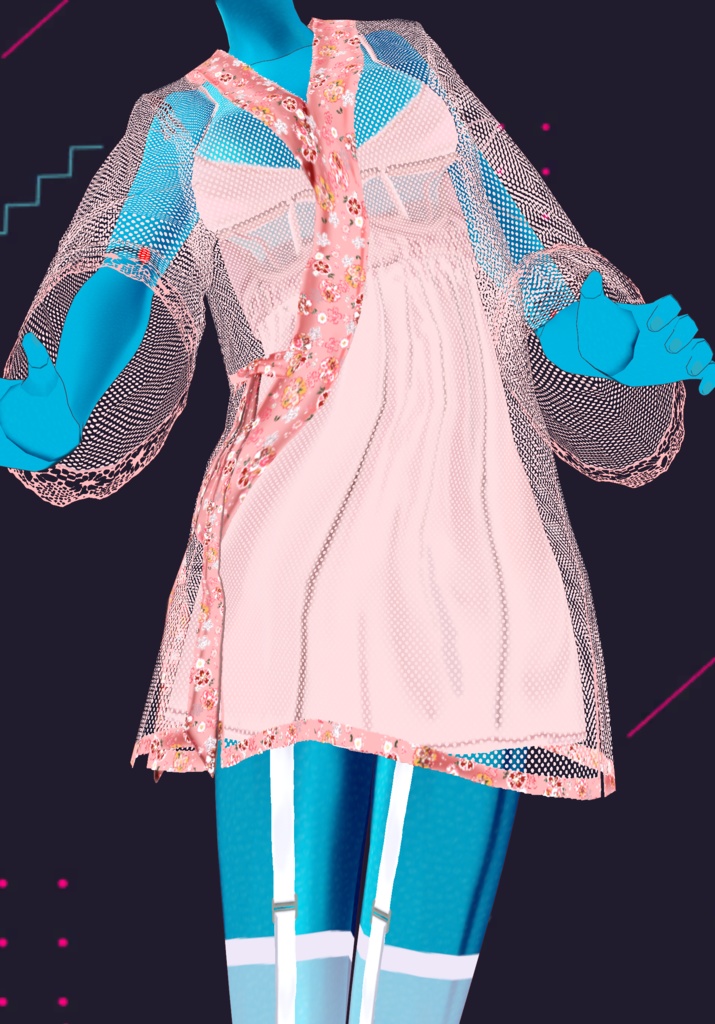 PrettyNPinkMesh&Lace