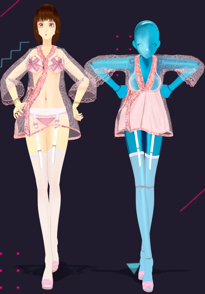 PrettyNPinkMesh&Lace