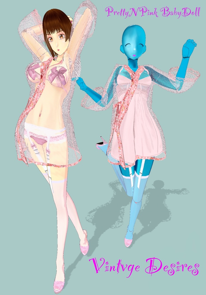 PrettyNPinkMesh&Lace