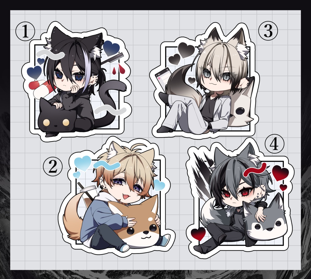 【アクリルキーホルダー】オリキャラアクキー