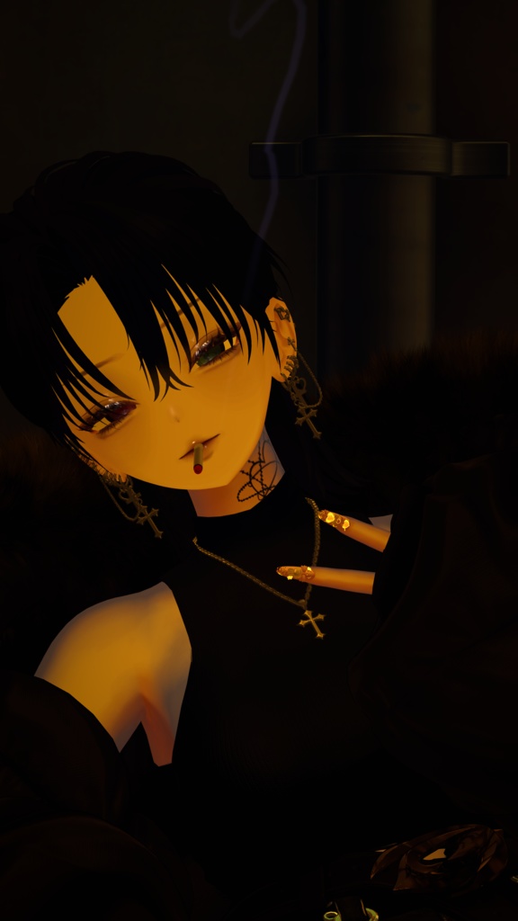 無料 汎用タトゥーテクスチャ/蛇心&棘心