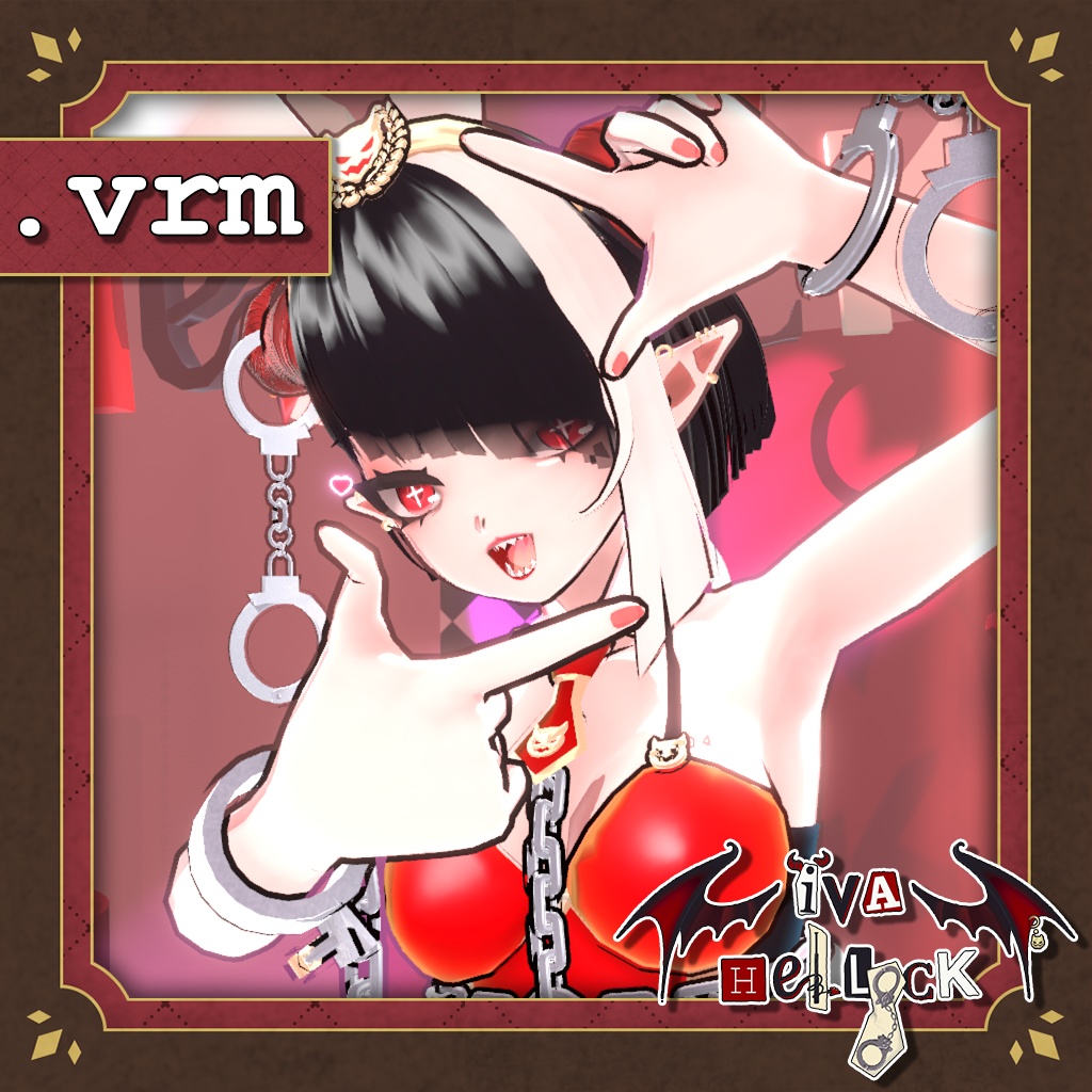 「🎁無料/FREE」VRM 3Dモデル : Iva Hellock B. ver