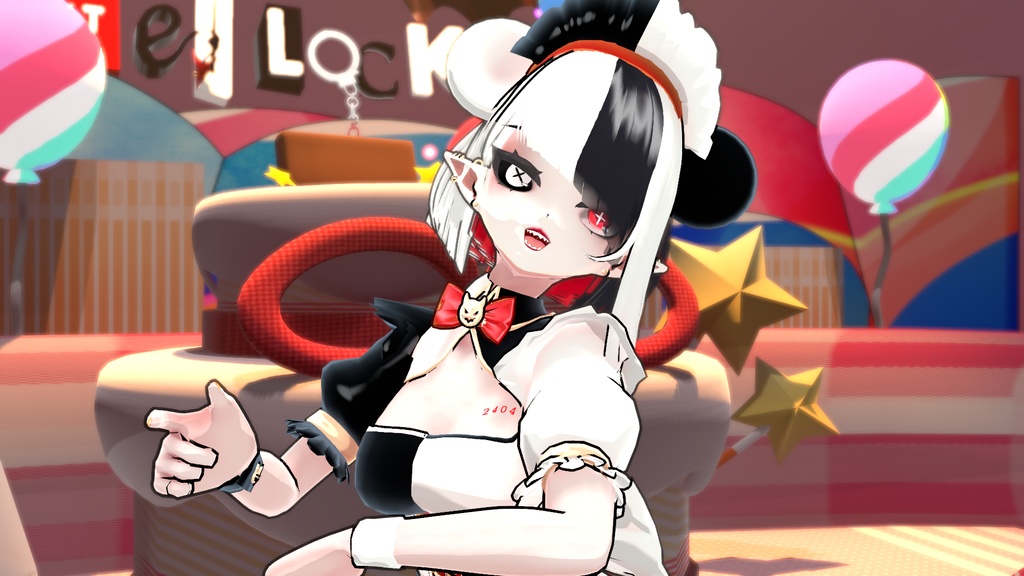 「🎁無料/FREE」VRM 3Dモデル : MonoIva Hellock