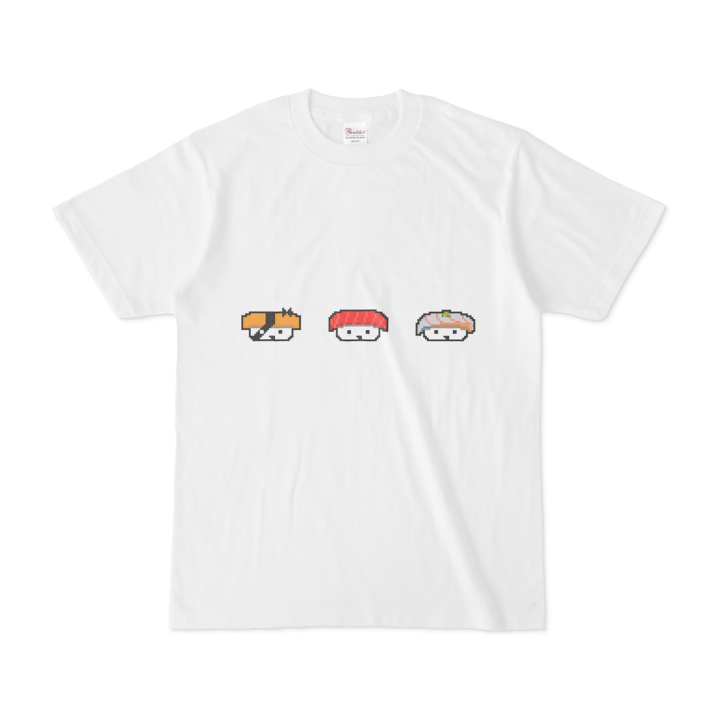 お寿司ちゃんtシャツ ドット絵ver 核地雷のお店 Booth