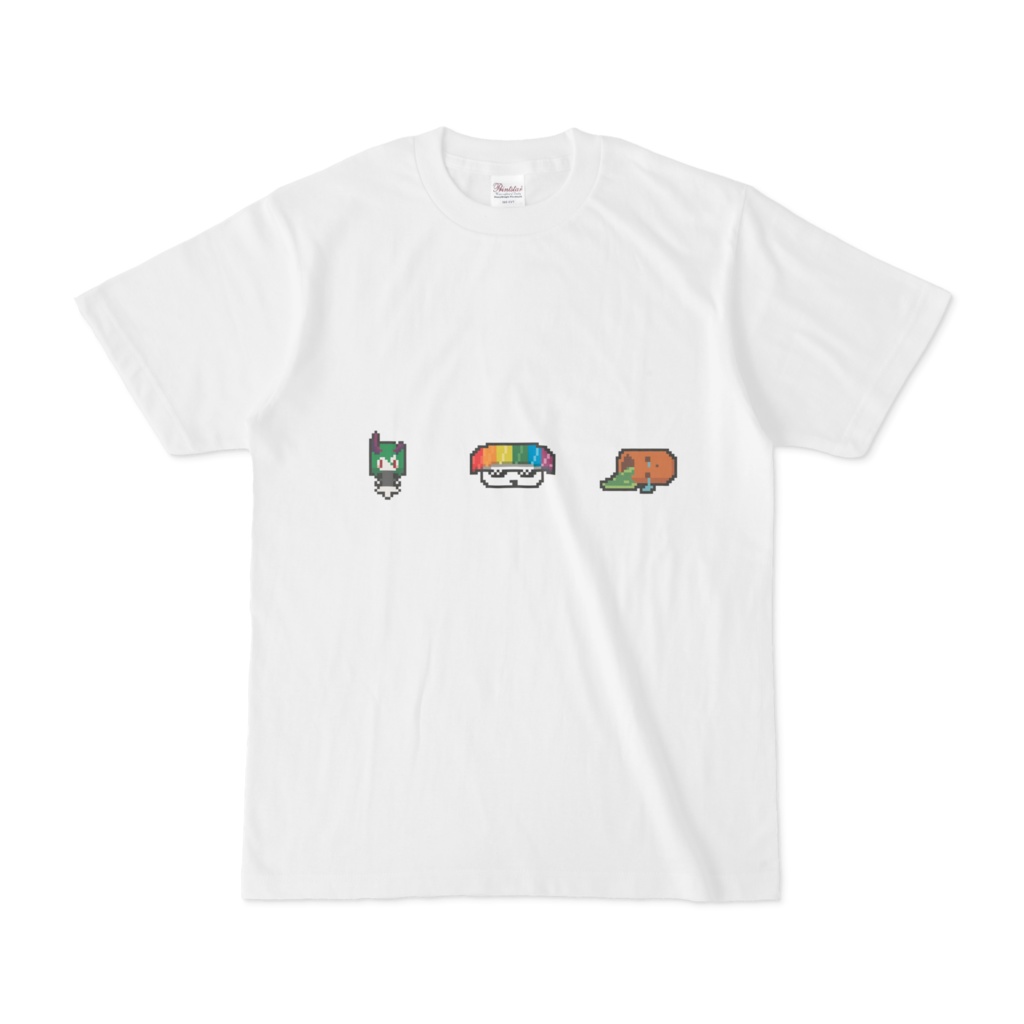 ゲーミングお寿司ちゃんズtシャツ ドット絵ver 核地雷のお店 Booth