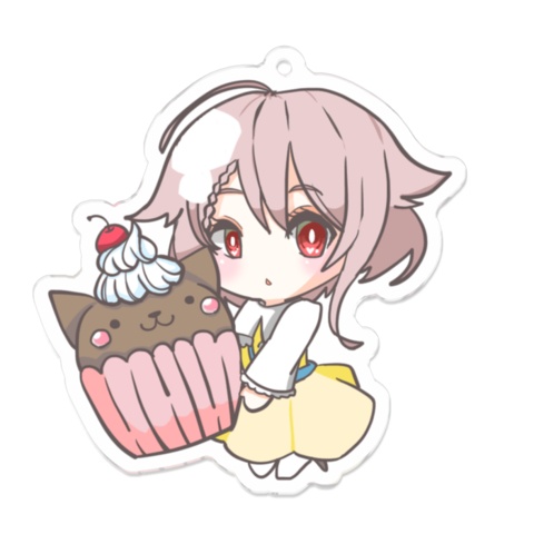 アクリルキーホルダー（ひさぎとカップケーキ）