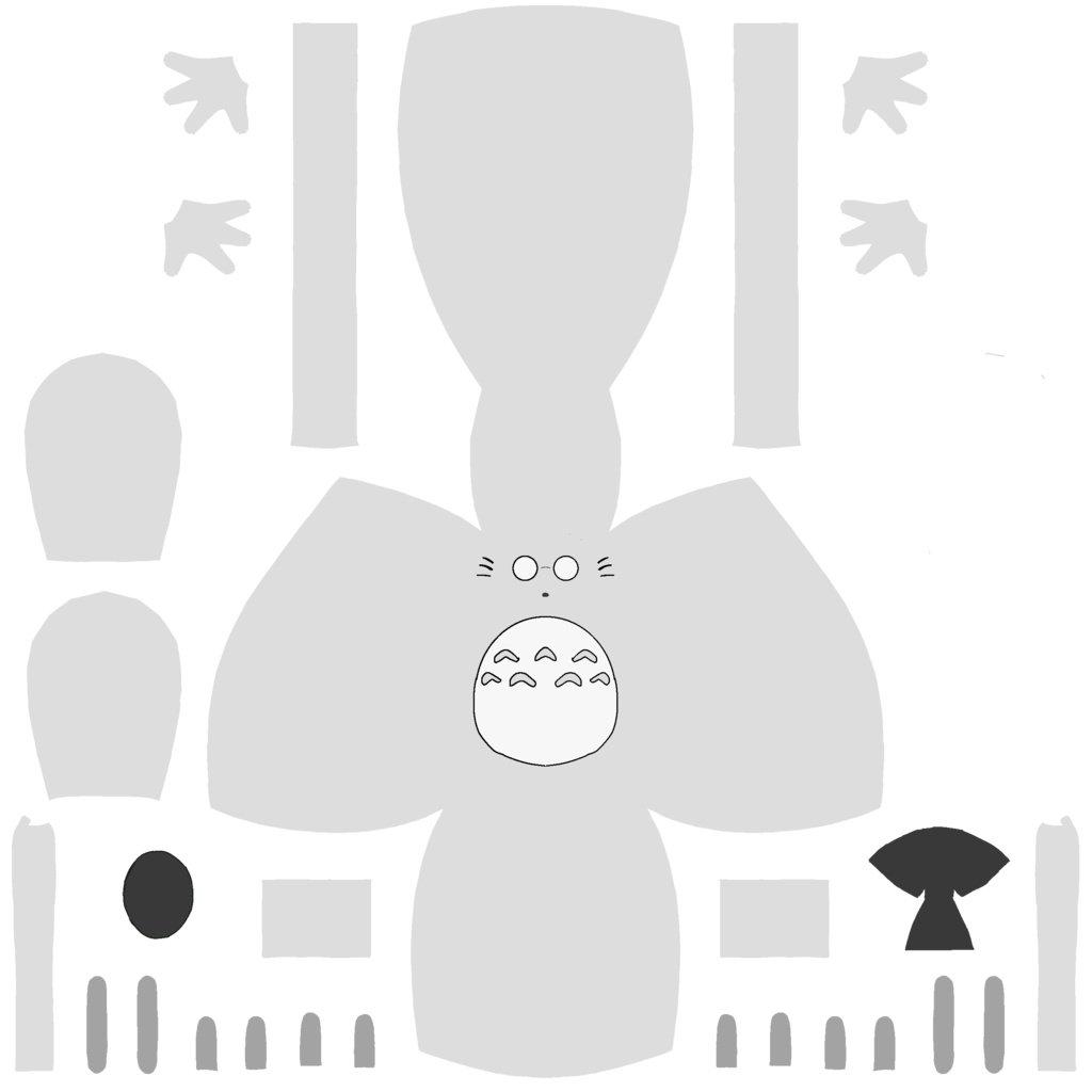 【Bird/鳥】【無料】トトロっぽいなにか【body texture】