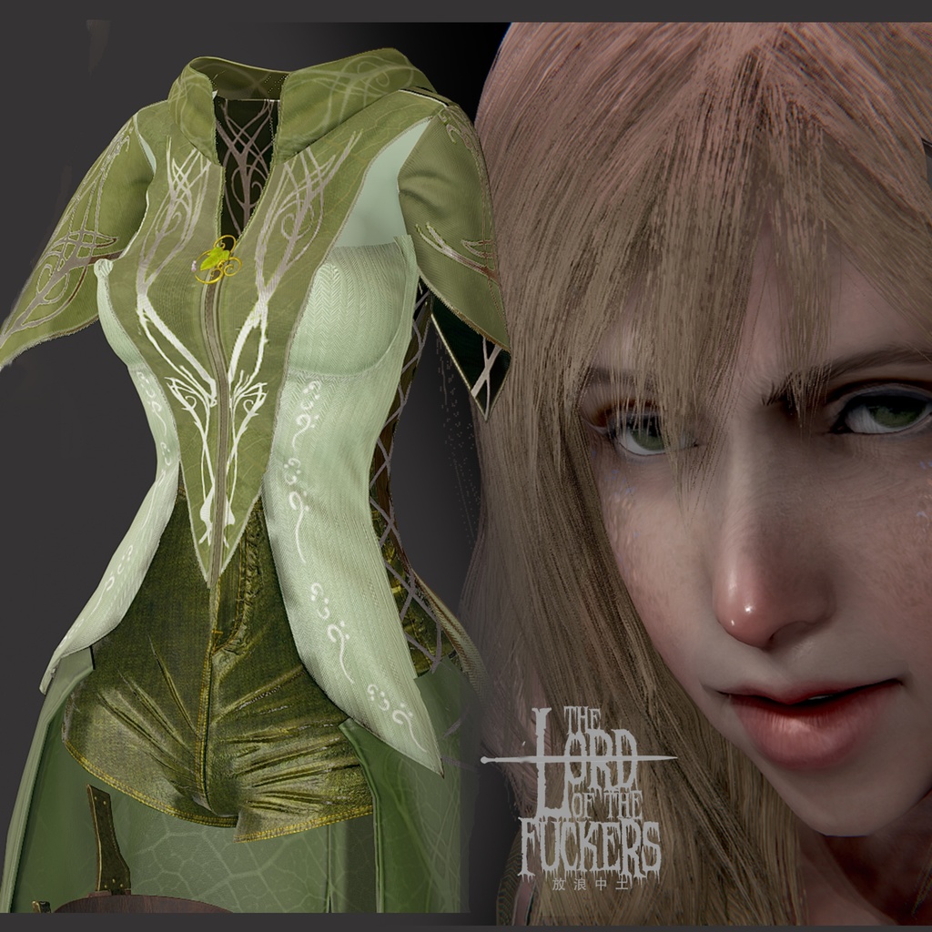 HS2/AI ：a she-elf and Lord of the rings wood elf cloth