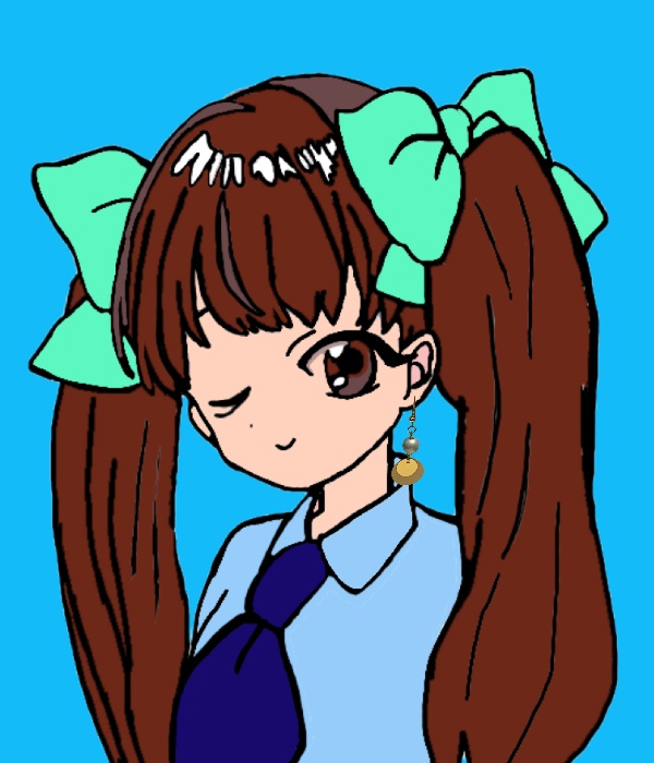 No.031 シルキーパールとビニールパーツのフックピアス③