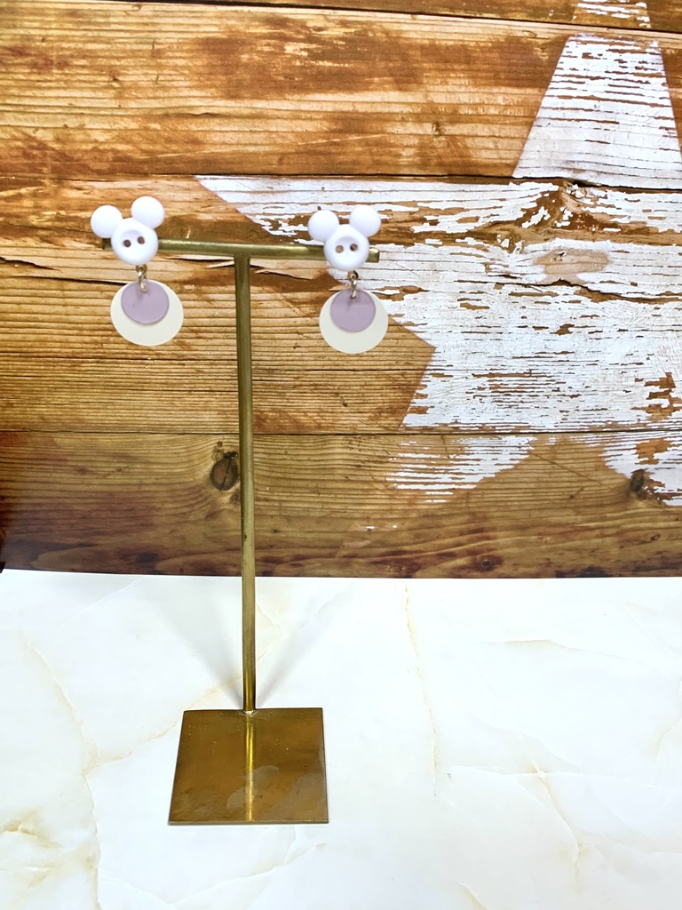 No.044 ネズミの国のピアス②白色