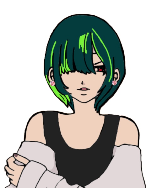 No.059 ガラスドームのリバーシブルピアス ピンク色