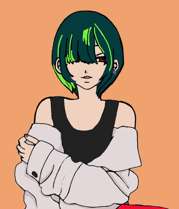 No.060 ガラスドームのリバーシブルピアス 紫色