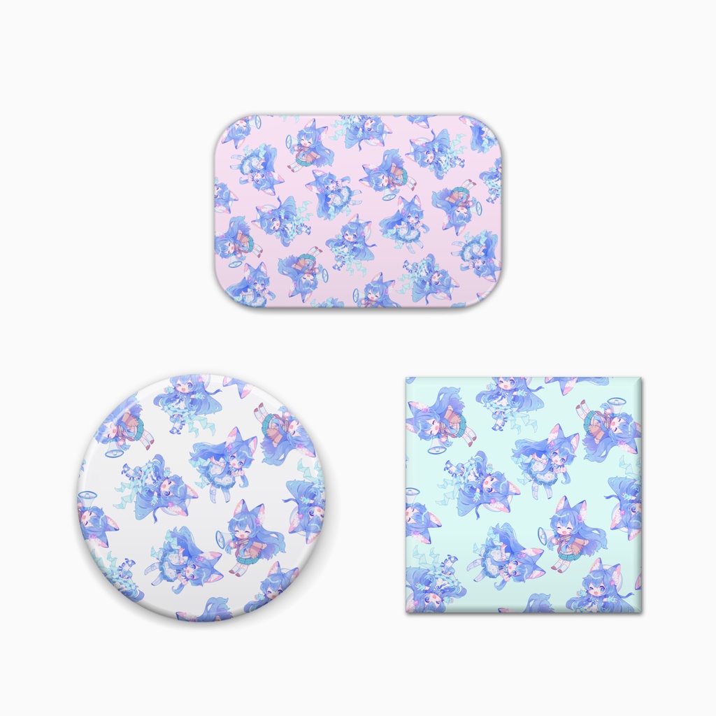 【常設グッズ】ちび水瀬パターン缶バッジ