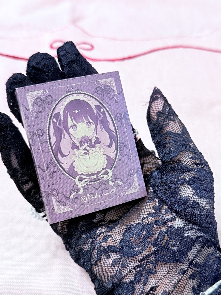 アンティーク洋書風豆本メモ（シンデレラちゃん）