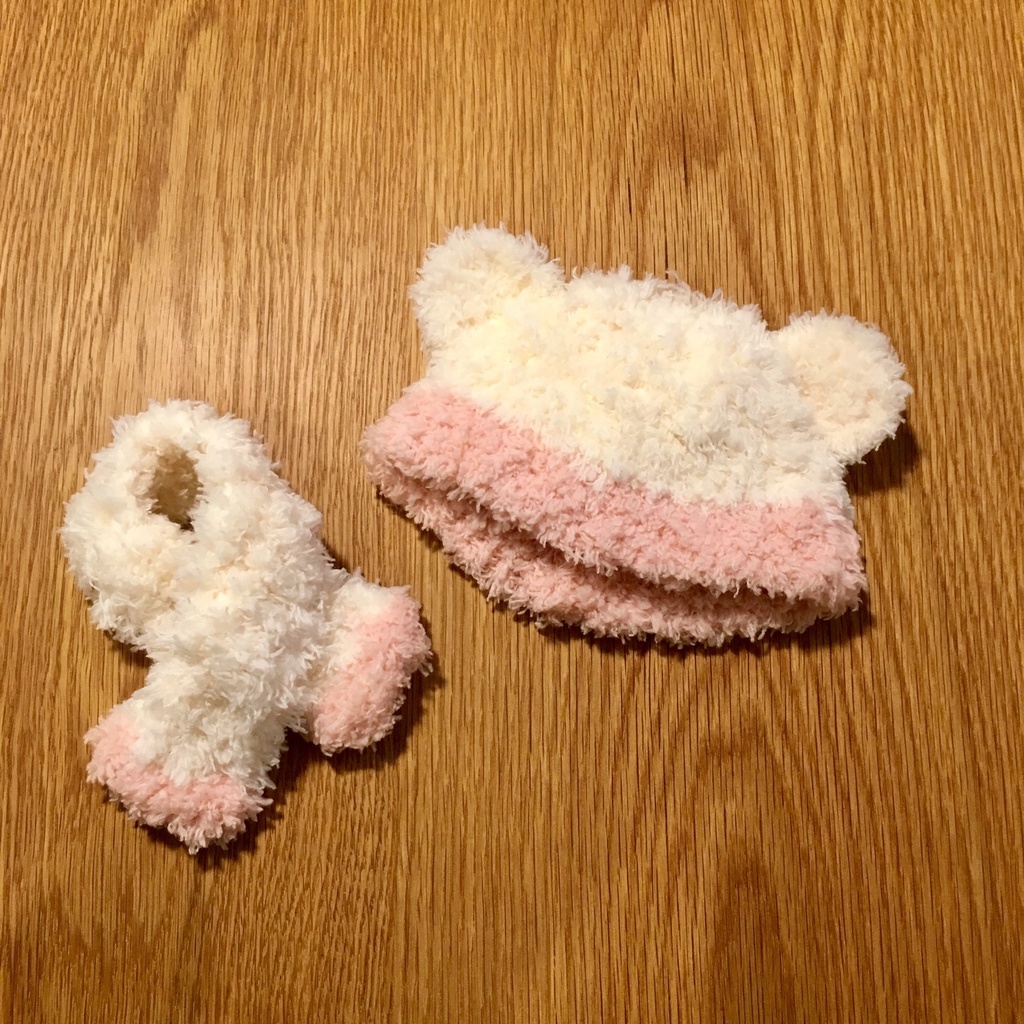 ふわもこ帽子&マフラー