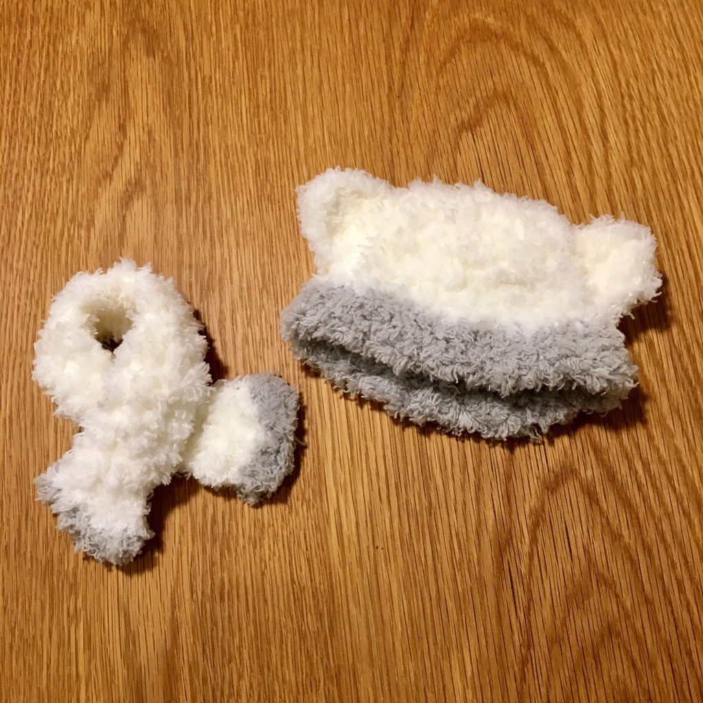 ふわもこ帽子&マフラー