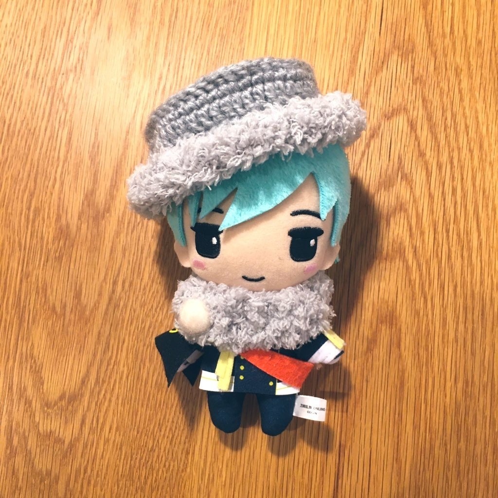 ふわもこ折り返しバケット風ハット&スヌード