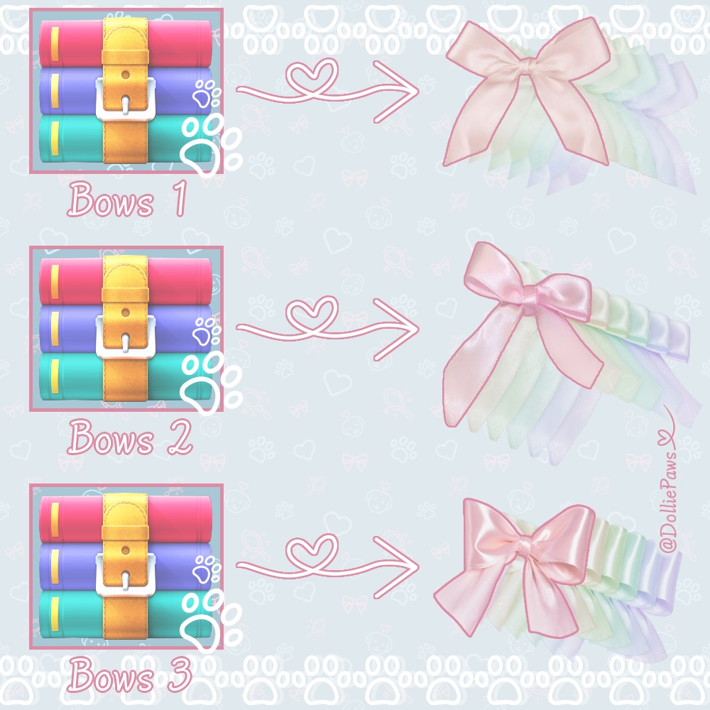【VRoid】✦ Realistic Hair Bows ✦
