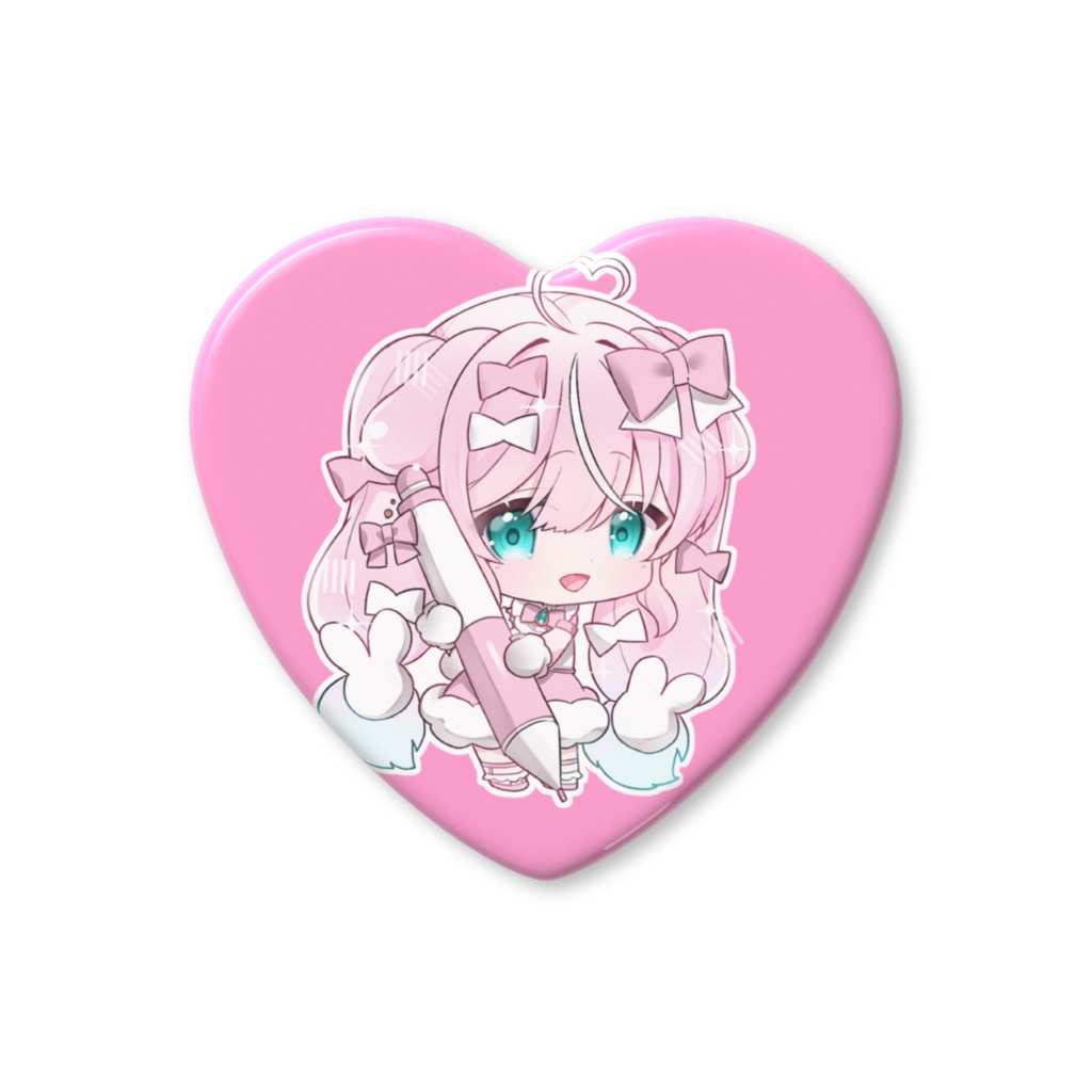 【期間限定】 5周年記念りぼんちゃんハート💗缶バッチ✨1