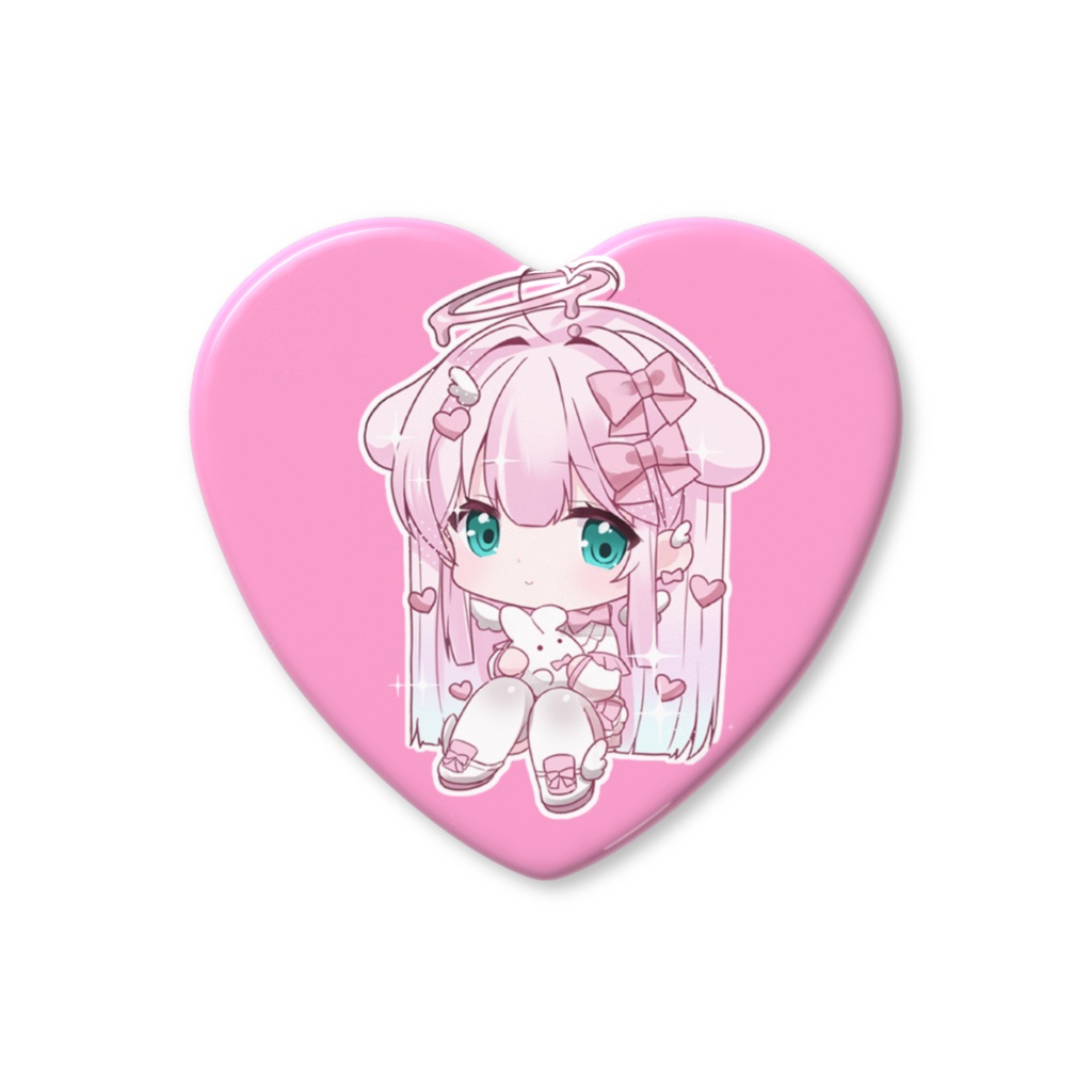 【期間限定】5周年記念りぼんちゃんハート💗缶バッチ✨2