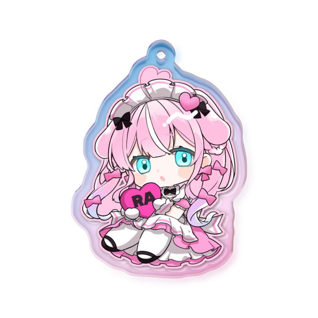 【#修羅場フレンズ3周年】ちっちゃメイド結乃りぼんオーロラアクキー✨【期間限定おまけ壁紙※条件付き】】