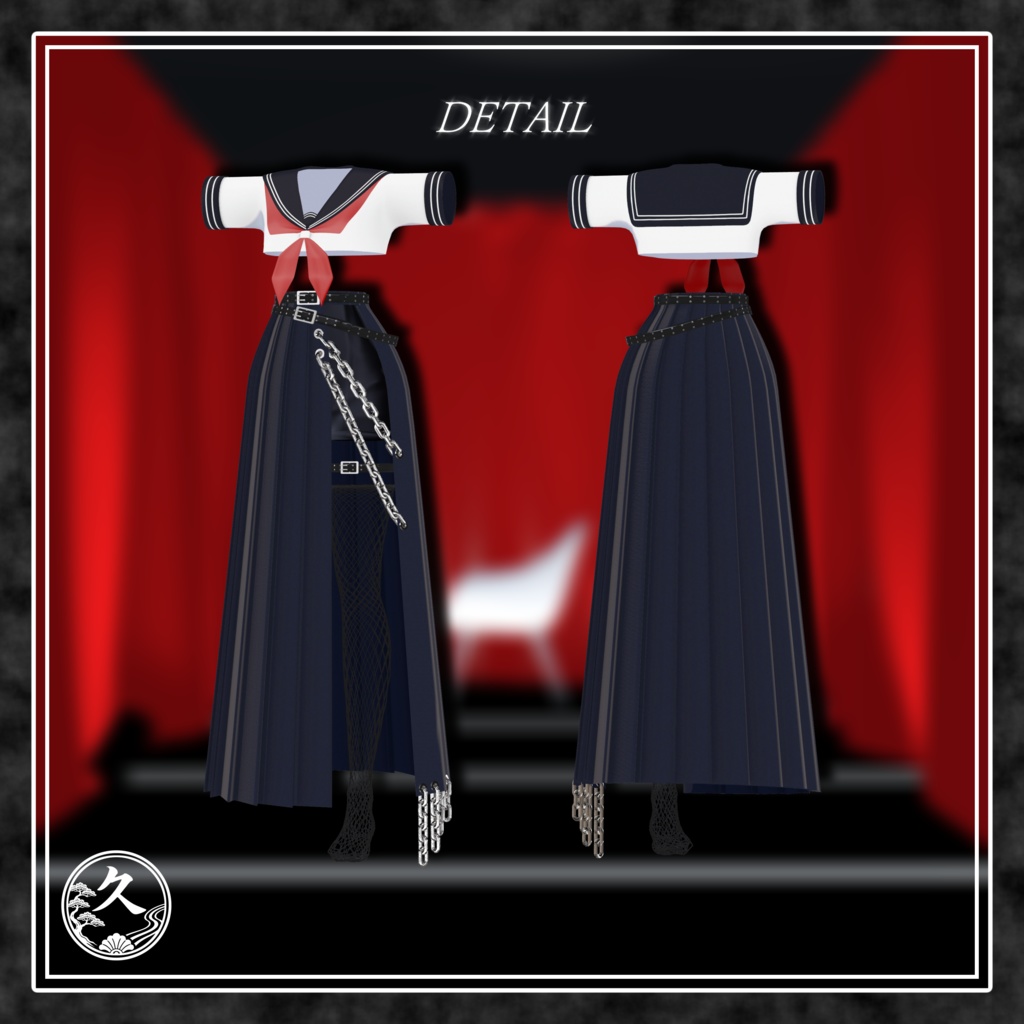【開店記念セール♡】♔ Legend Sukeban -鳳麗亜- ♔ ◇モード系・スケバン・ロングスカート・セーラー服◇