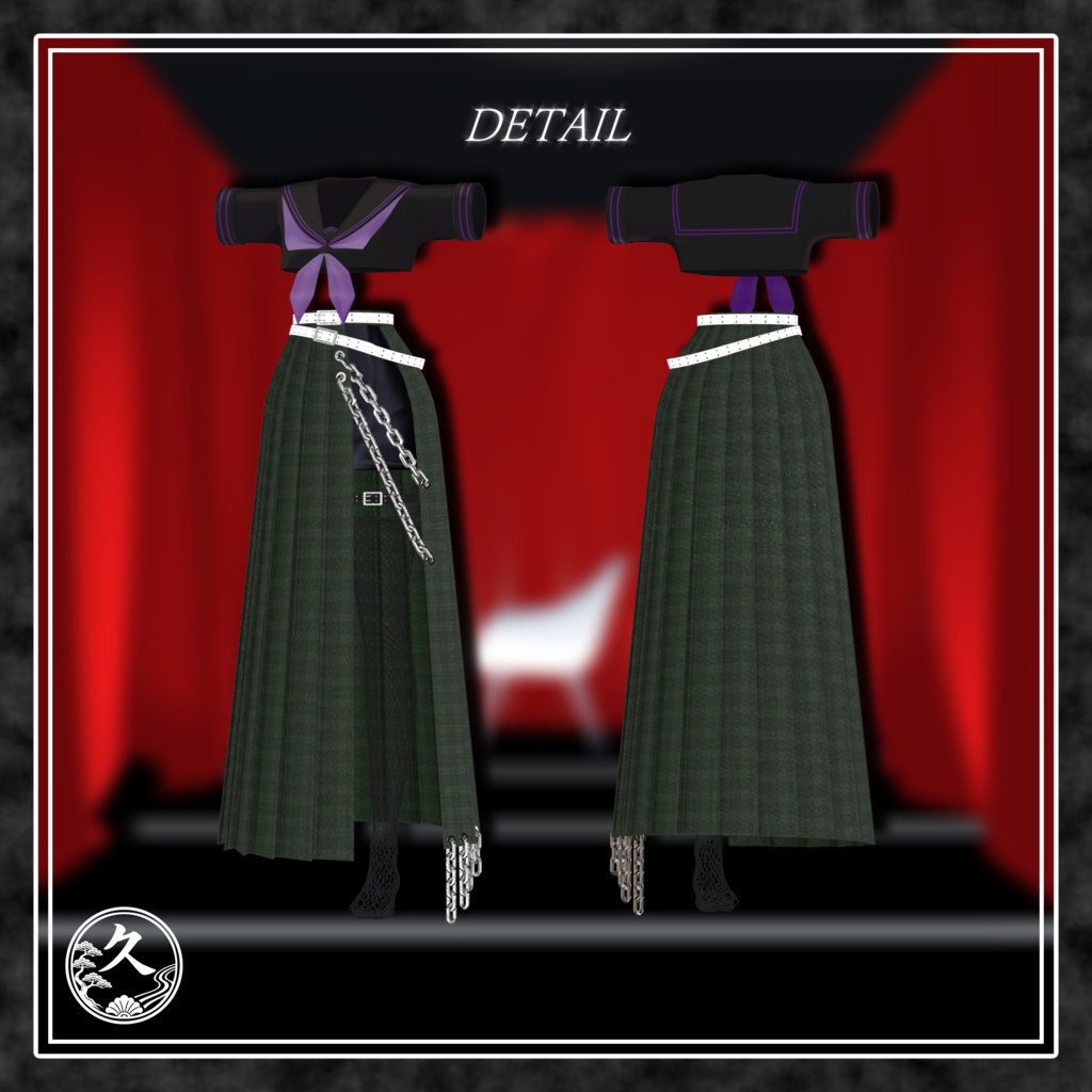 【開店記念セール♡】♔ Legend Sukeban -鳳麗亜- ♔ ◇モード系・スケバン・ロングスカート・セーラー服◇