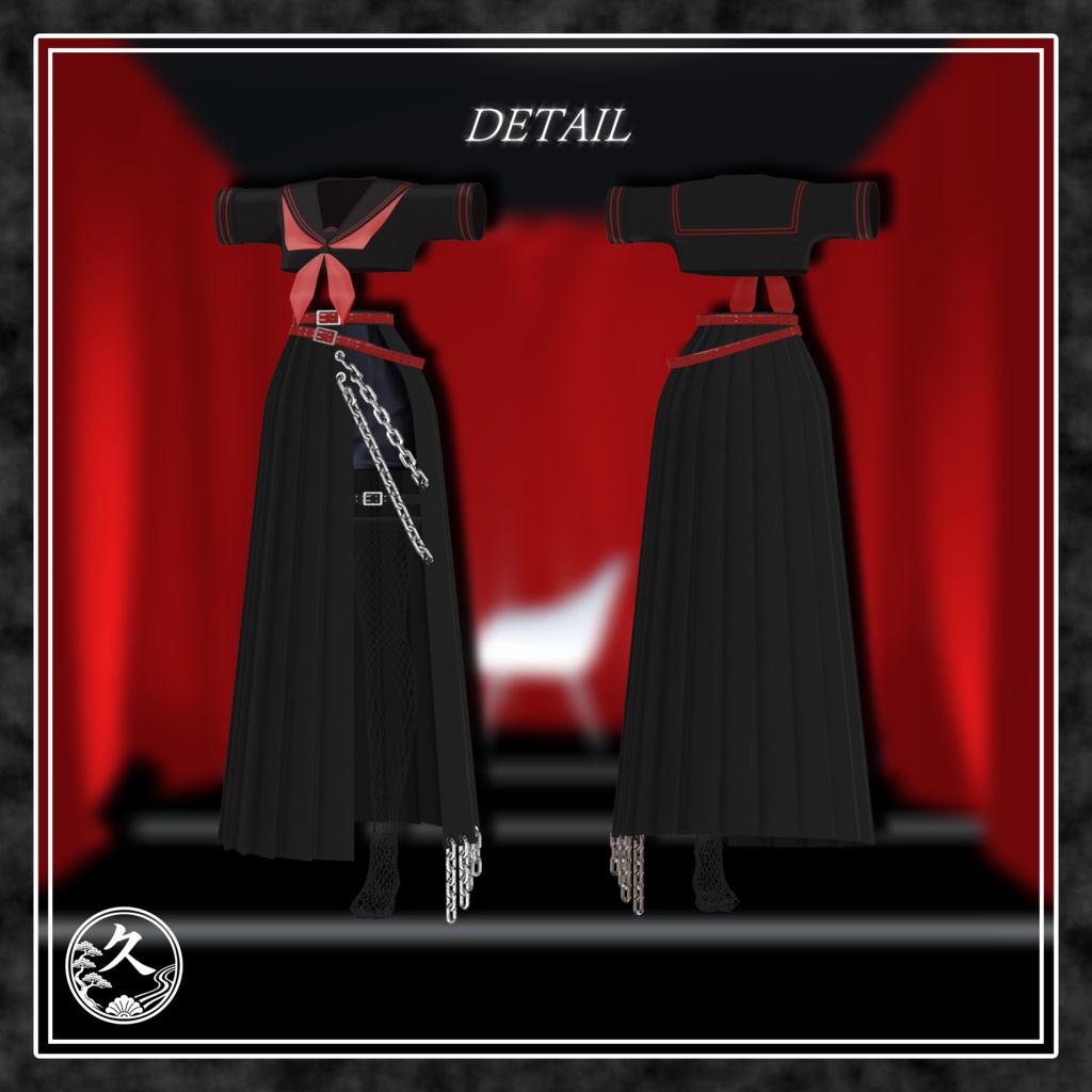 【開店記念セール♡】♔ Legend Sukeban -鳳麗亜- ♔ ◇モード系・スケバン・ロングスカート・セーラー服◇