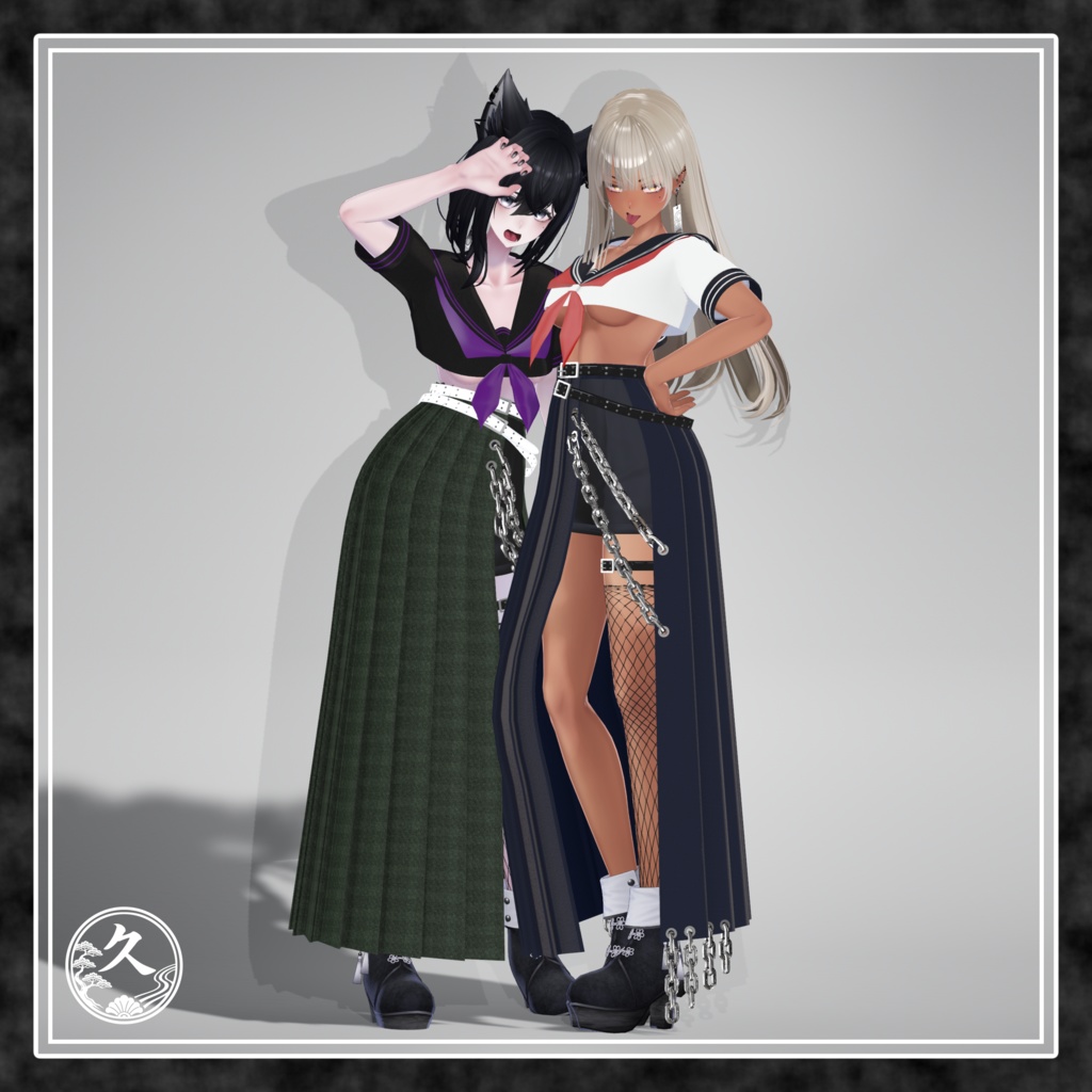 【開店記念セール♡】♔ Legend Sukeban -鳳麗亜- ♔ ◇モード系・スケバン・ロングスカート・セーラー服◇