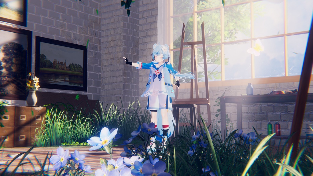 [無料！]「マヌカ」専用【3D衣装モデル】潮汐鲨影