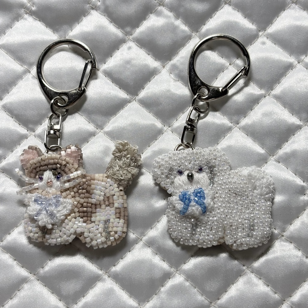 Ragdoll Cat Keychain & Maltese Keychain（オーダー品）