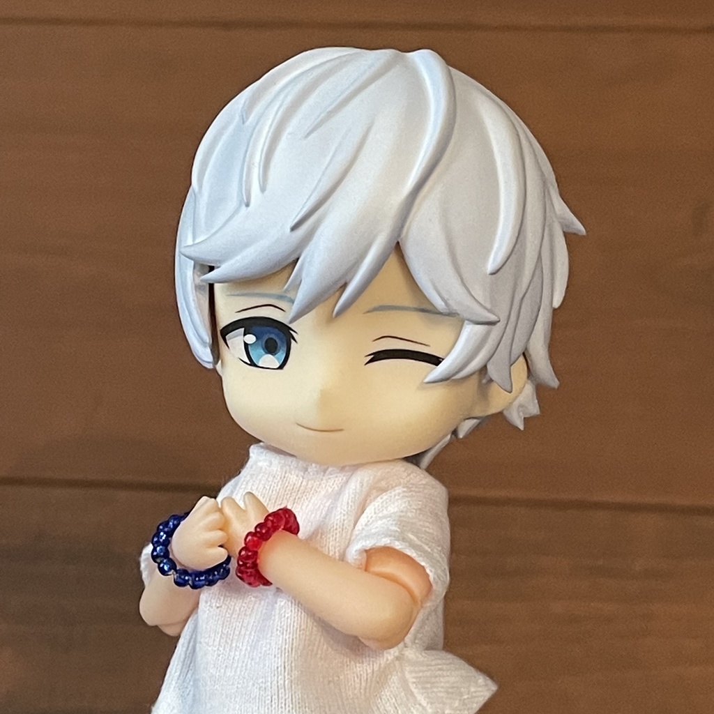 【ねんどろいどどーる用】さくらんぼビーズブレスレットセット