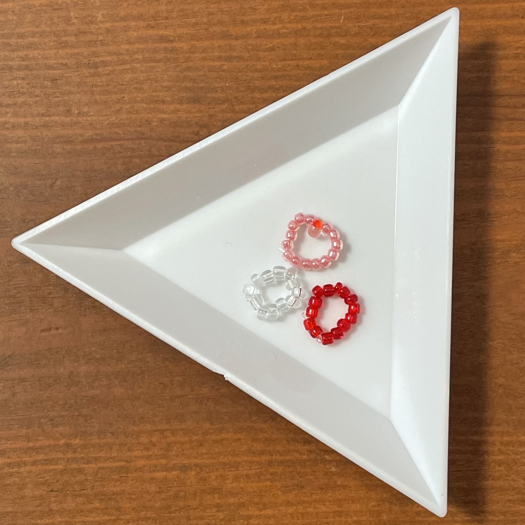 【ねんどろいどどーる用】勾玉ビーズのレトロカラーブレスレットセット