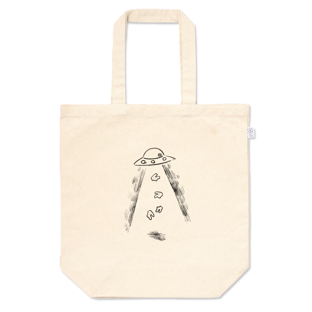 UFOとうさぎトートバッグ