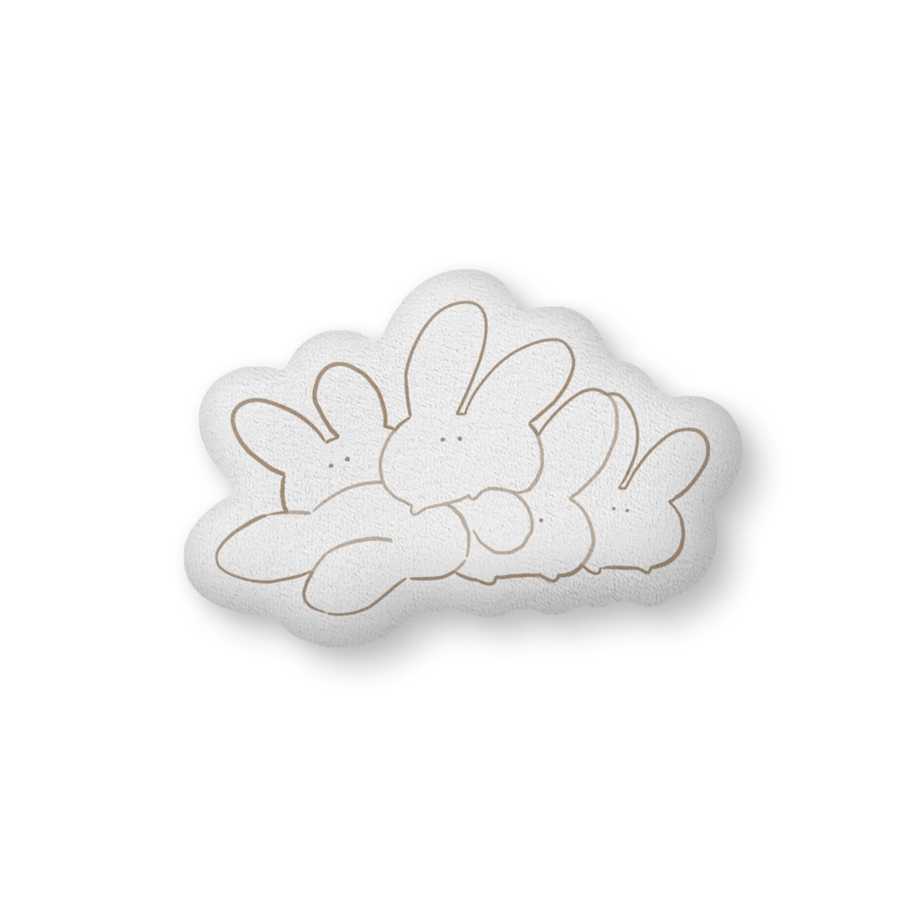 支え合いうさぎクッション