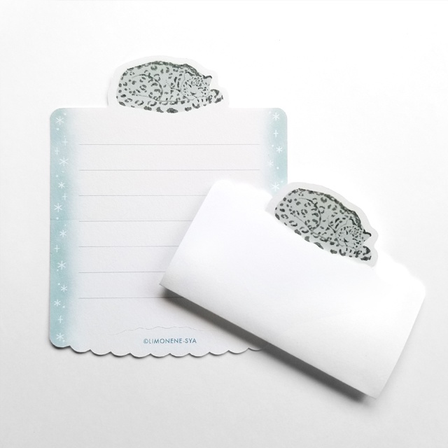 ユキヒョウ❄ミニレターセット